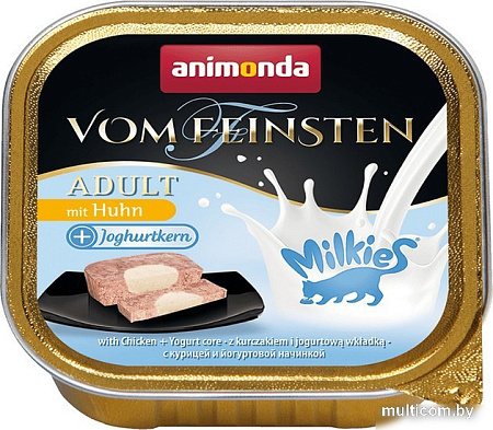 Консервированный корм для кошек Animonda Vom Feinsten Adult с курицей и йогуртовой начинкой 100 г