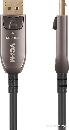 Кабель VCOM D3751-40M DisplayPort - DisplayPort (40 м, черный/коричневый)