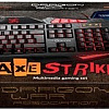 Мышь + клавиатура + коврик QUMO Axe Strike