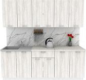 Готовая кухня ЭлиГард Lion 2.2 (сосна каньон/королевский опал)