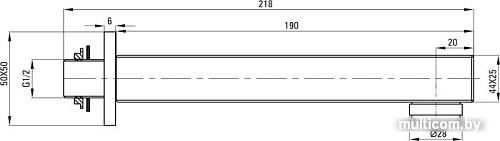 Излив Deante Cascada NAC 082K