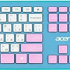 Офисный набор Acer OCC200 (синий)
