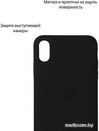 Чехол VOLARE ROSSO Suede для Xiaomi Mi A3 (черный)