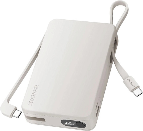 Внешний аккумулятор Momax 1-Power Vital+ Built-In USB-C IP139 20000mAh (белый)