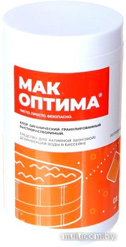 Химия для бассейна МАК Хлор быстрорастворимый Оптима 11553 480 г
