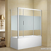 Стеклянная шторка для ванны Aquanet Practic AE10-B-165H150U-CP (прозрачное стекло/шелкография)