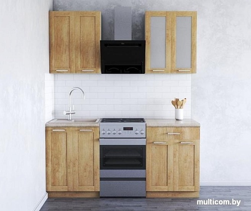 Кухня Хоум Лайн Грация 1200 (дуб небраско натуральный/дуб небраско натуральный)