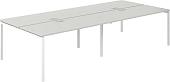Norden 320х143.8х75 SG.256.SH.44.WH (белый/серый бархат)