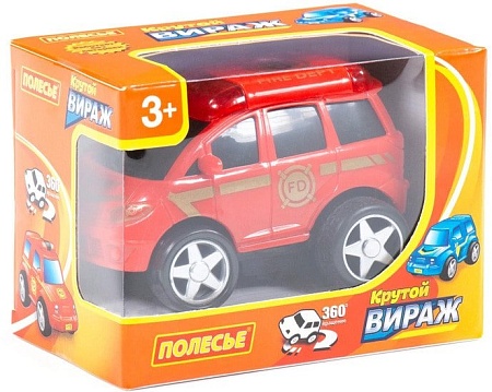 Полесье Крутой Вираж автомобиль пожарный инерционный 78988