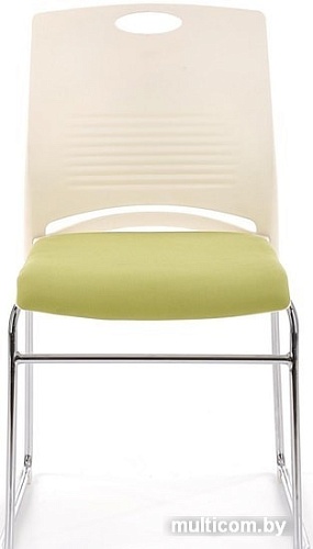 Стул Halmar Cali (белый/зеленый)