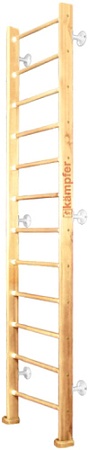 Шведская стенка (лестница) Kampfer Classic Wall №1 (3 м, натуральный/белый)