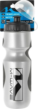 Бутылка для воды M-Wave PBO-700-NS 340351 (серебристый/черный)