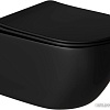 Унитаз White Wave Round (черный матовый)