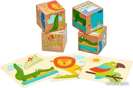 Кубики МДИ Дикие животные LL259