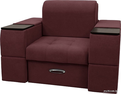 Сириус Лидер-13 ППУ 135x110 (Eva 15 велюр темно-бордовый)