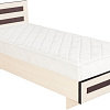 Кровать Mio Tesoro М2 КР-017.11.02-01 70x186 с матрасом Letto (дуб девон)