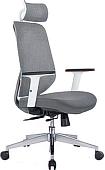 Кресло Norden Имидж Gray 2 YS-0817H(FY+FY)W (белый пластик/серая ткань)