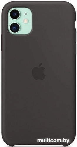Чехол Apple Silicone Case для iPhone 11 (черный)