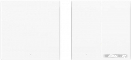 Выключатель Aqara Smart Wall Switch H1 (двухклавишный, без нейтрали)