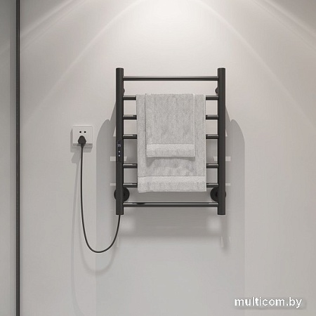 Полотенцесушитель Maxonor PL-TRE01-45-7-7 (черный, подключение слева)