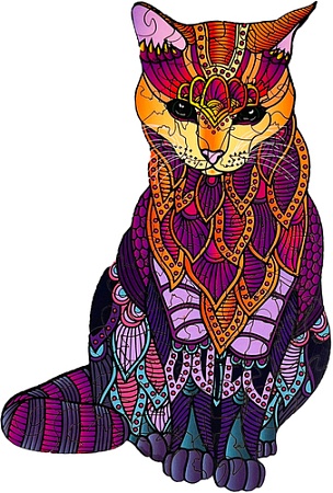 Пазл Dream Woods Кот P-004 (91 эл)