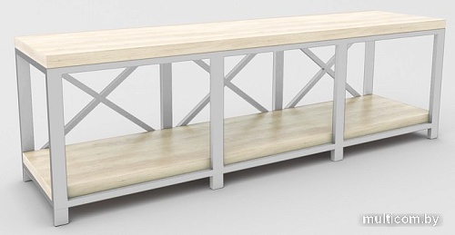 Тумба Hype Mebel Флорида 120x40 (белый-древесина белая)