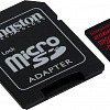 Карта памяти Kingston Canvas React SDCR/256GB microSDXC 256GB + адаптер