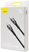 Кабель Baseus Glimmer Series USB Type-C - Lightning (2 м, черный)