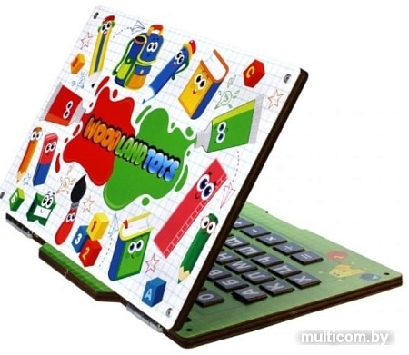 Развивающая игра WoodLand Toys Ноутбук Школа 139105