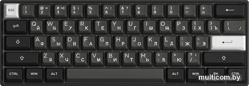 Клавиатура Akko 3061S Black & Sliver (Akko Cream Yellow V3 Pro)