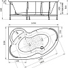 Фронтальный экран под ванну Vannesa Ирма 169х110 R 2-21-0-2-0-217 (фронтальный)