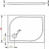 Душевой поддон Radaway Delos D 80x75 [4D87545-03]