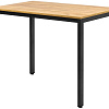 Кухонный стол Millwood Сеул Л 100x60x75 (дуб золотой Craft/металл черный)