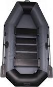 Гребная лодка Vivax К250 c полом-книгой (без киля, серый/черный)