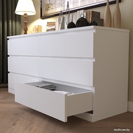 Комод Mio Tesoro Varma Prime 6D (белый)