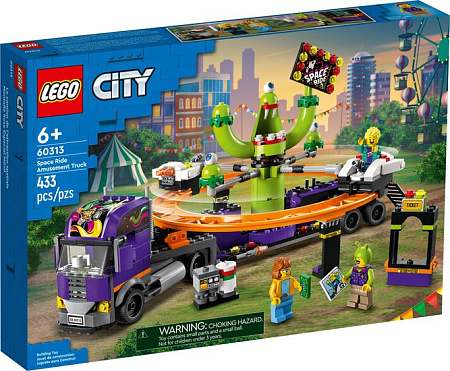 Конструктор LEGO City 60313 Грузовик с космической каруселью