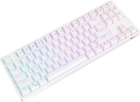 Клавиатура Royal Kludge RK87 RGB (белый, RK Red)