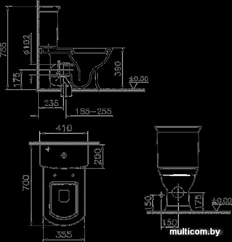 Унитаз Vitra Serenada [9722B003-7204]