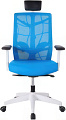 Кресло Chair Meister Nature II Slider 3D (белая крестовина, голубой)