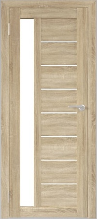 Межкомнатная дверь Юни Бона 04 70x200 (дуб сонома/матовое стекло)