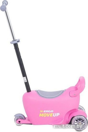 Трехколесный самокат N.Ergo 2 в 1 LB1502 (розовый)