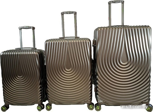 Чемодан-спиннер Mironpan 77062-1 24" (коричневый)