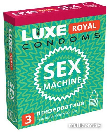 Рельефные презервативы LUXE Royal Sex Machine текстурированные 8781
