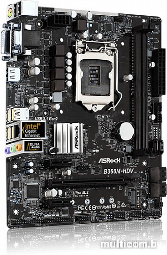 Материнская плата ASRock B360M-HDV