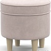 Пуфик Нижегородмебель Лора ТП 330 (ультра роуз пудровый)