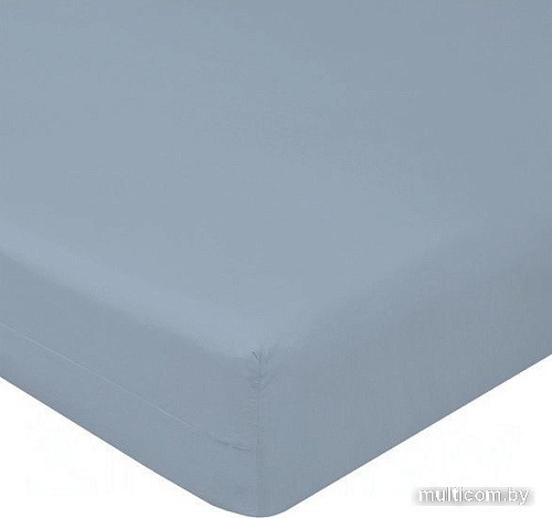 Постельное белье Luxsonia Сатин на резинке 180x200 Мр0012 (серый)