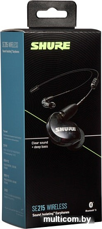 Наушники Shure SE215-K+BT2-EFS