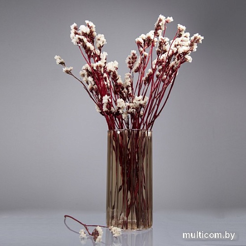 Ваза Элетех Тубо 10x20 4840900095 (рифленый янтарный)