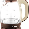 Чайник Delta DL-1203 (коричневый/бежевый)