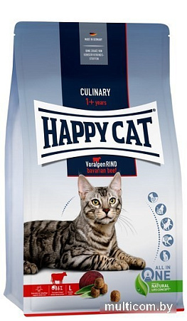 Сухой корм для кошек Happy Cat Culinary 1+ years Voralpen Rind 4 кг